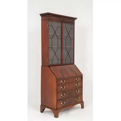 Mahagoni Massivholzschrank Sekretär Antik Georgianisch