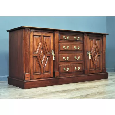 großes Sideboard aus Mahagoni im viktorianischen Stil, antik 