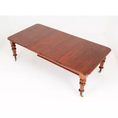  Mahagoni 2 Blatt Esstisch, ausziehbar, antik, im viktorianischem Stil 