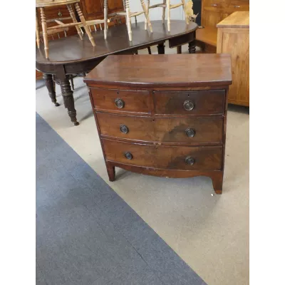 Kleine Kommode Mahagoni Massivholzkommode antik georgianisch