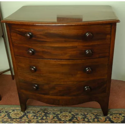 Mahagoni Kommode Massivholzkommode mit eingesetztem Porzellantopf antik ca.1820