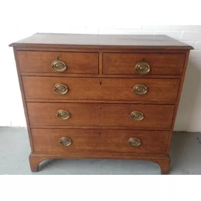 Mahagoni Kommode antike Massivholzkommode mit schöner Patina, ca. 1880