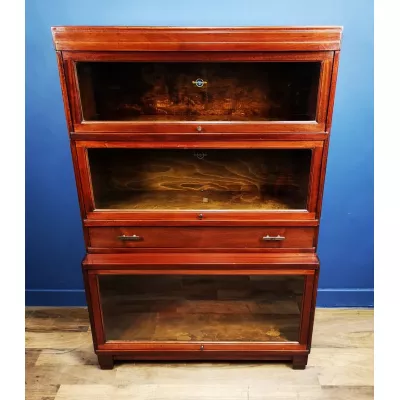 antikes Art Deco Mahagoni Globe Wernicke Barristers Bücherregal 1930