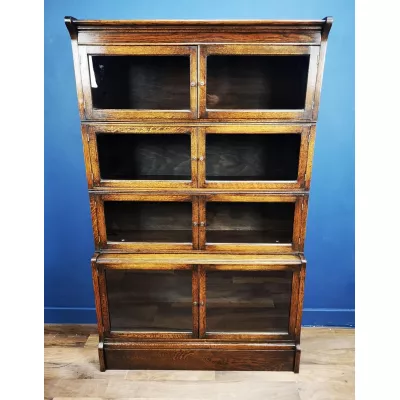 Eiche Barristers / Stapelbücherschrank von 'Minty' um 1910 antik 