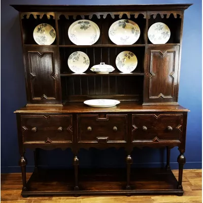 Sideboard Dresser Eiche walisisch Massivholzkommode antik ca. 1920