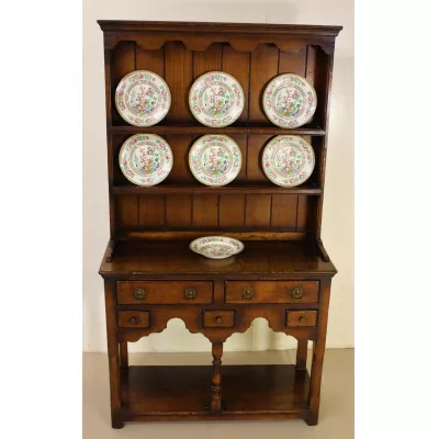 Sideboard Dresser Eiche antik englische Massivholzkommode ca. 1930