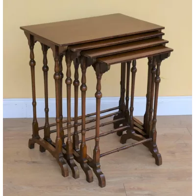 Edwardianische Mahagoni Tische Set Massivholz antik ca 1890