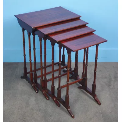 Edwardianische Mahagoni Tische Set Massivholz antik ca 1900