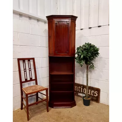 Bücherschrank Mahagoni Massivholzschrank von "robson & sons of newcastle" antik ca. 1900