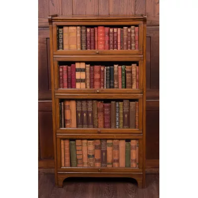 Anwalts-Bücherschrank antik Eiche Massivholzschrank ca. 1890
