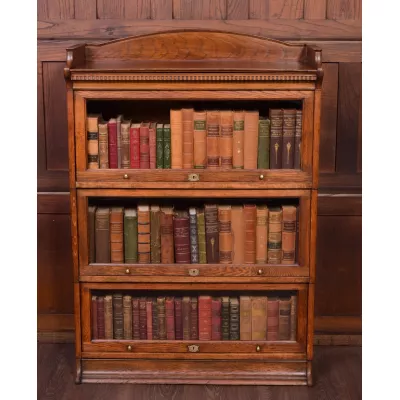Bücherregal antik Eiche Massivholzschrank ca. 1890