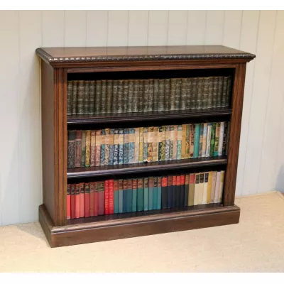 Offenes Bücherregal Eiche antiker Massivholzschrank ca. 1880