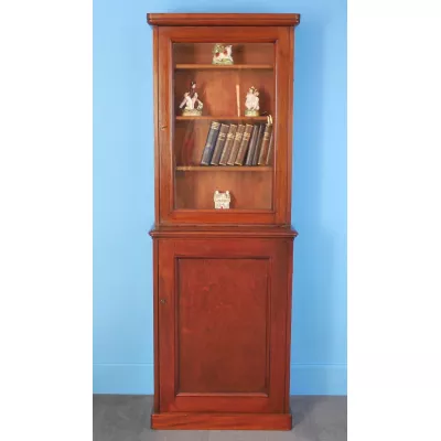 viktorianisches Mahagonibücherregal aus Massivholz, originial antik 