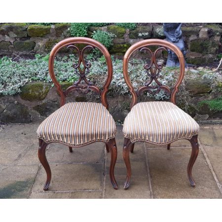 Paar Stühle Walnussholz antik viktorianisch