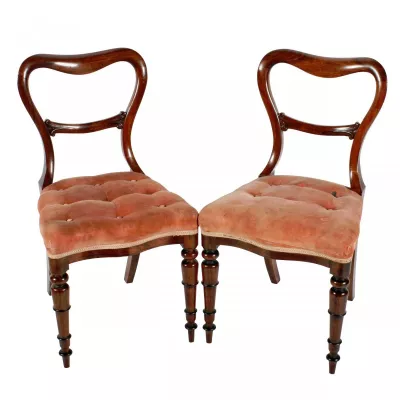 Paar Nieren Stühle Palisanderholz antik ca. 1850