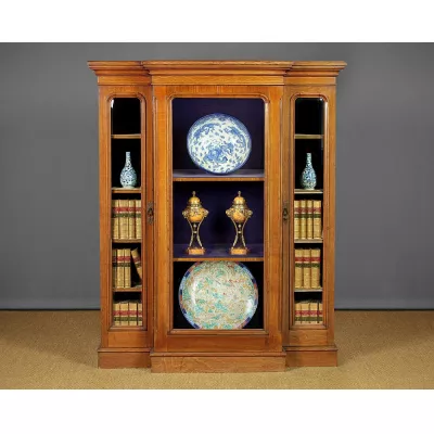 Vitrine Eiche Massivholzvitrine antik ca.1880