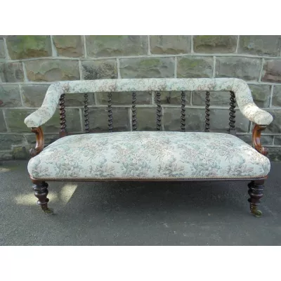 Englisch Palisanerholz Sofa antik ca. 1880