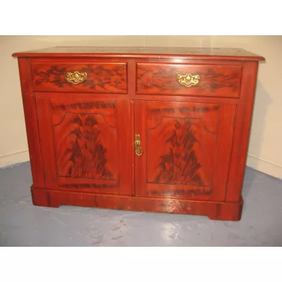 Lackierter Kiefernschrank Kommode antik ca. 1880