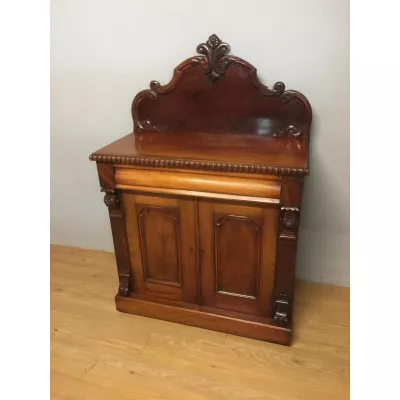 Kleines Chiffonier Kommode antik Mahagoni Massivholzmöbel 19. Jahrhundert