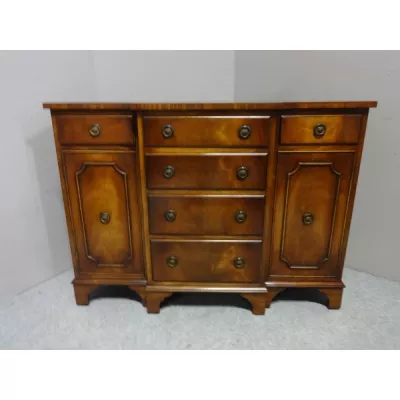 Mahagoni Breakfront Anrichte im Regentschaftsstil antik Sideboard ca. 1920