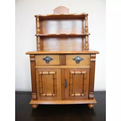 Kontinentale Miniatur Kommode Satinholz Nussbaumholz antik ca. 1880