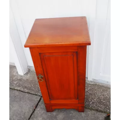Kunsthandwerk (arts & crafts) Bettschrank Nachttisch antik kleiner Massivholzschrank aus Mahagoni ca. 1920