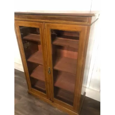 Antiker Bücherschrank mit Glastüren, edwardianisch / edwardian, ca. 1890