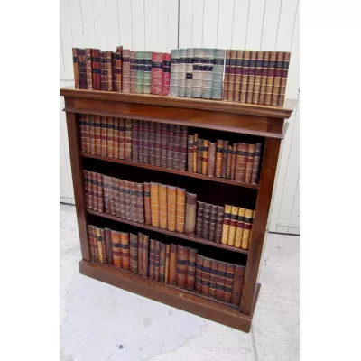 Offenes Bücherregal aus Mahagoni Massivholzregal antik ca. 1930