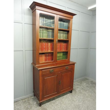 antiker edwardianischer Mahagonibücherschrank , 1910