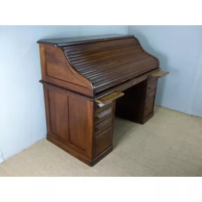 Antik Rolltop Schreibtisch aus amerikanischer Eiche ca. 1880