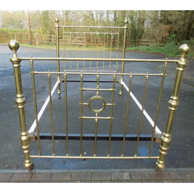 Klassisch antikes Messing Bettgestell schönes Bett aus Messing ca. 1880