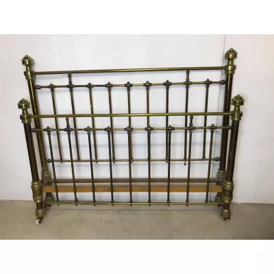 King Size Messing Bettgestell antik ca 1900