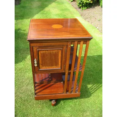 Edwardianisches Mahagoni Revolving Bookcase Massivholz antik ca 1910