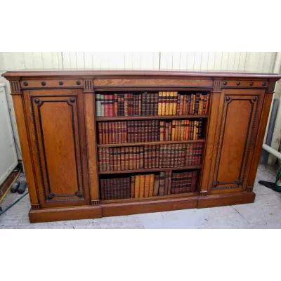 Eichen Bücherschrank Massivholz antik 19. Jahrhundert