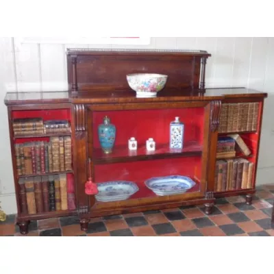 Palisander Bücherregal Massivholz antik ca 1830