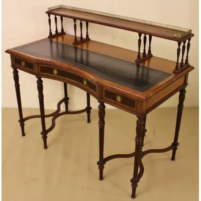 Regency Palisander Schreibtisch Massivholz antik ca 1880