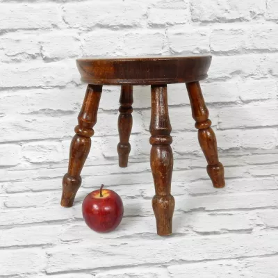 Antiker Country Stool aus Ulme  Hocker 