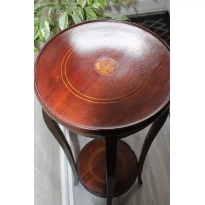 Pflanzenständer kleiner Tisch für Pflanzen Mahagoni antik ca. 1890