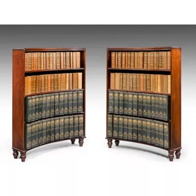 antikes Paar Bücherschränke Mahagoni Massivholz 1810