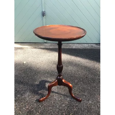 Antiker edwardianischer Inaly-Stativ Weintisch aus Mahagoni