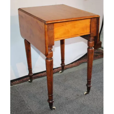 Kleiner viktorianischer Satinholz-Drop-Leaf-Tisch