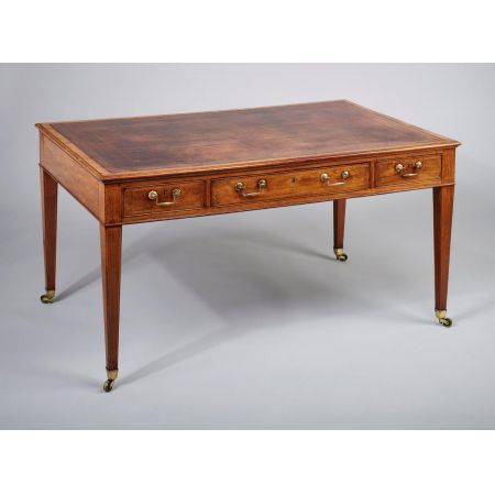 Georgianischer Partner-Schreibtisch aus Mahagoni Massivholz 1790 antik