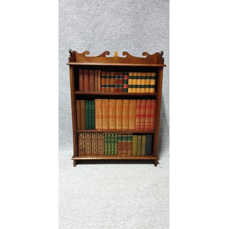 Kleines verstellbares Bücherregal aus Mahagoni