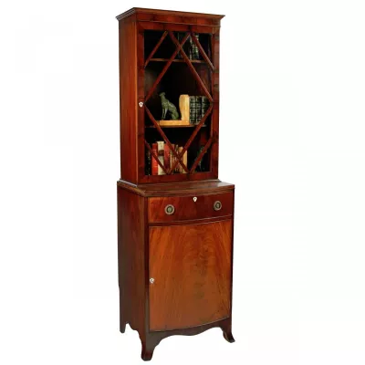 Antiker Bücherschrank aus Mahagoni im Regency Stil