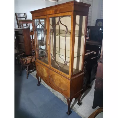 Antike edwardianische Vitrine 