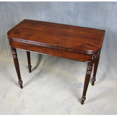 Antiker Games Table aus Mahagoni Massivholz 1820