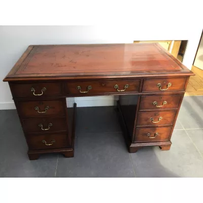 Mahagoni Massivholz Schreibtisch, antik ca. 1860