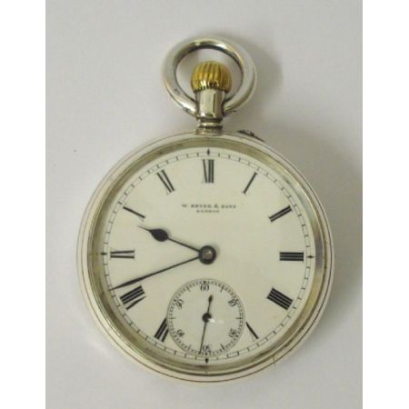 Antike englische Taschenuhr von Bryer & Sons