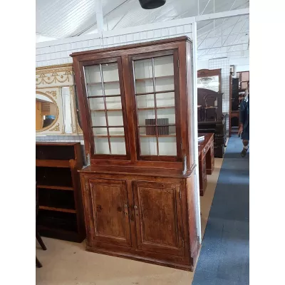 Antikes bookcase/Bücherschrank aus Kiefernholz Massivholz 19. Jahrhundert