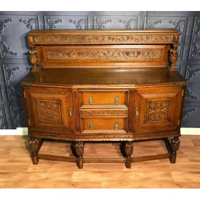 Antikes Sideboard aus Eiche Massivholz 1930